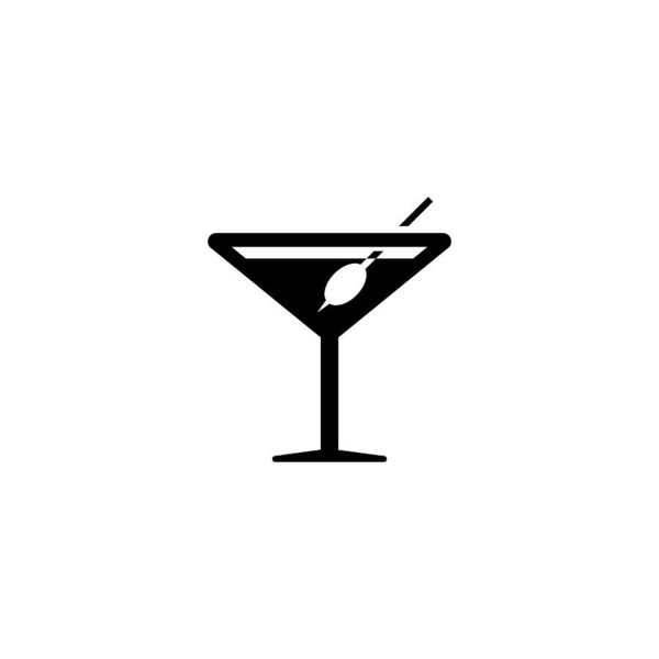 600x600 Martini Flat Icon Art Print