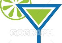 200x140 Vector Art Margarita Or Martini Clipart Drawing Gograph
