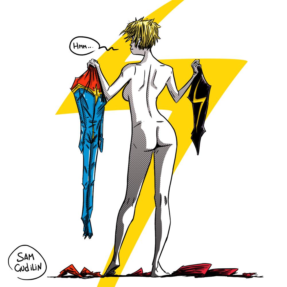 1000x1000 Carol Danverscaptain Marvel Drawing