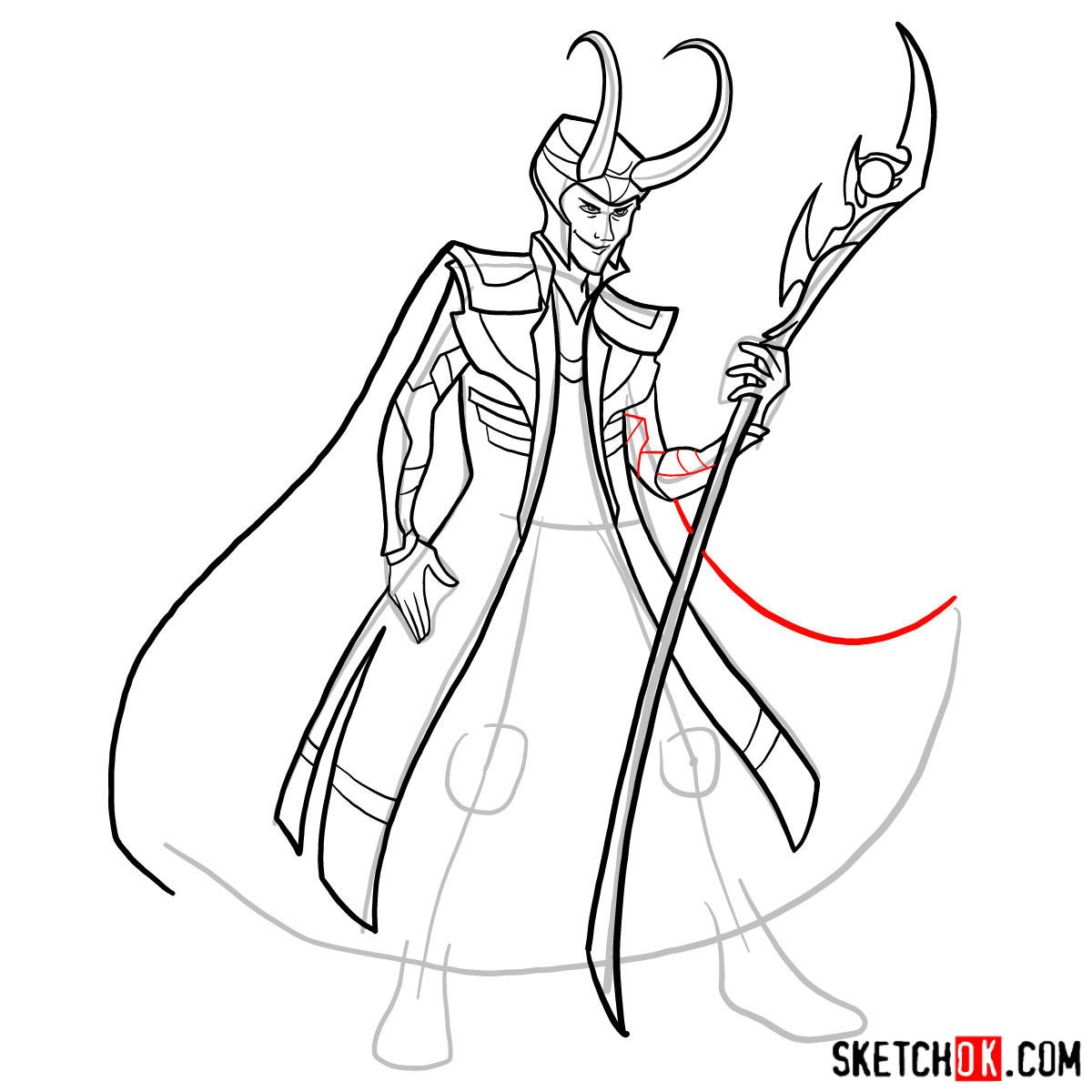 1200x1200 How To Draw Loki