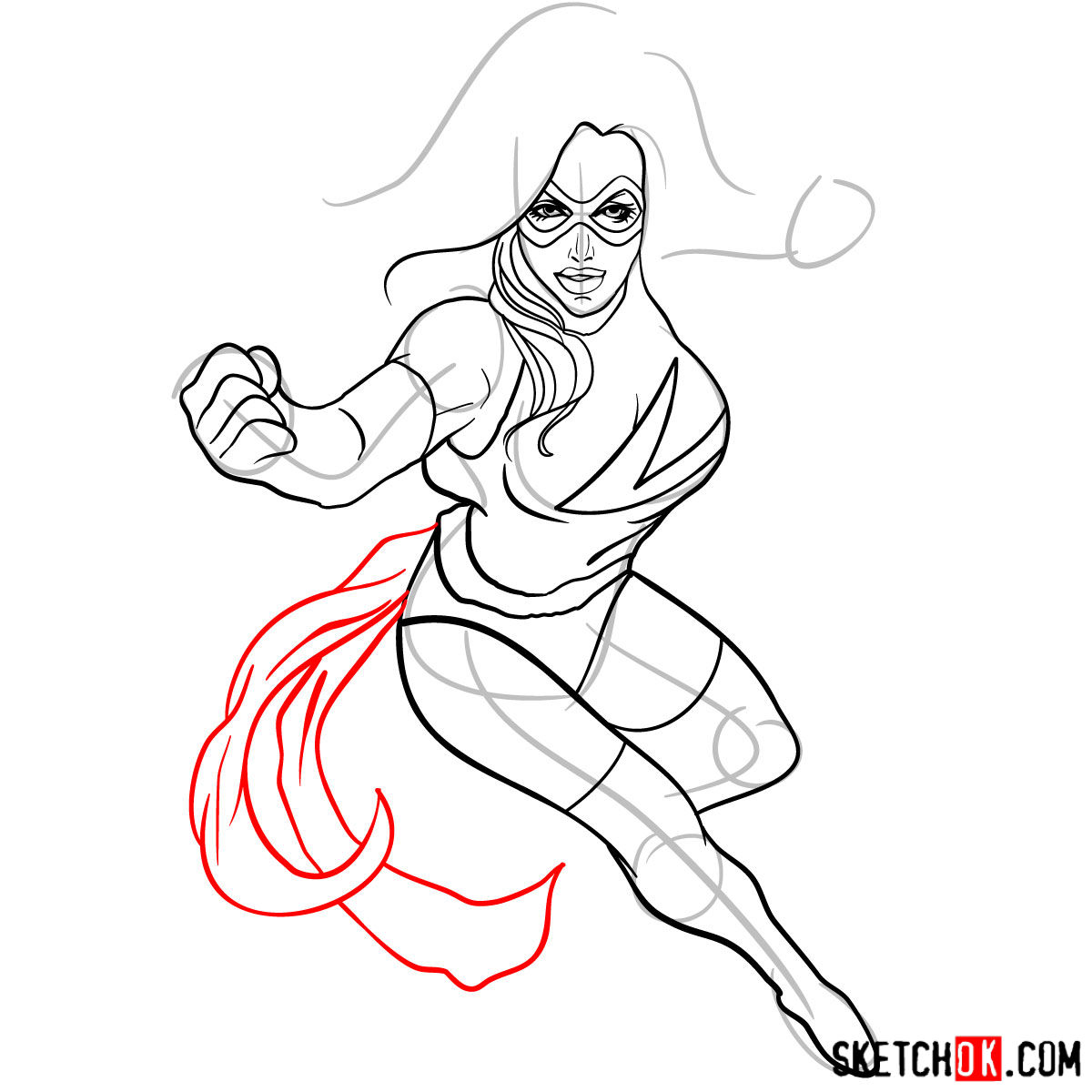 1200x1200 How To Draw Ms Marvel