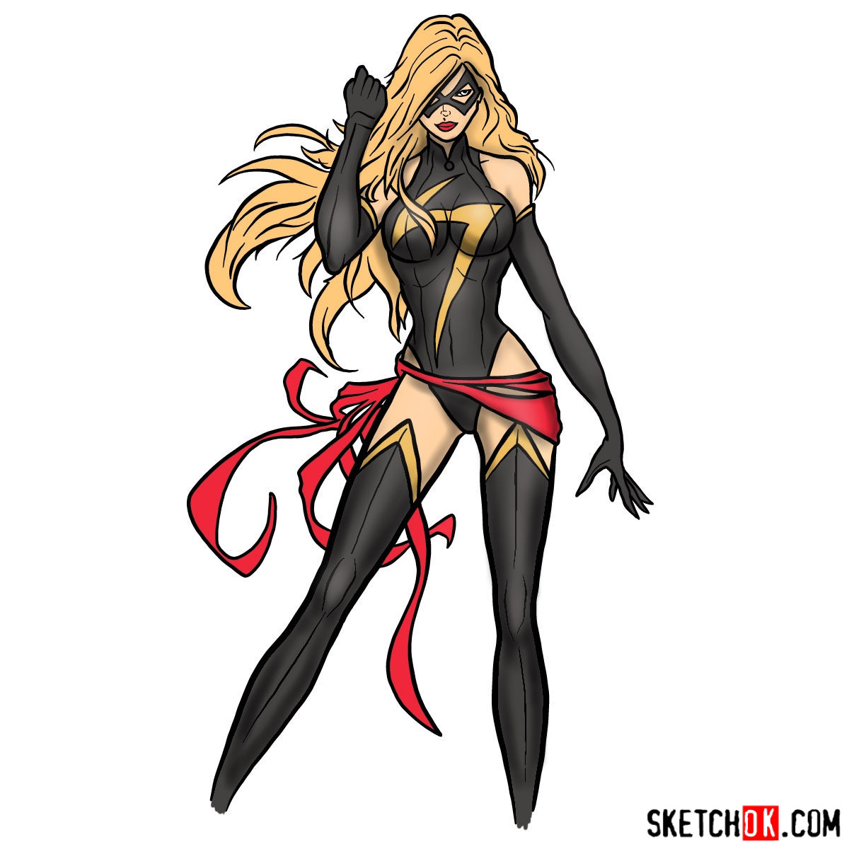 1200x1200 How To Draw Ms Marvel In Full Growth