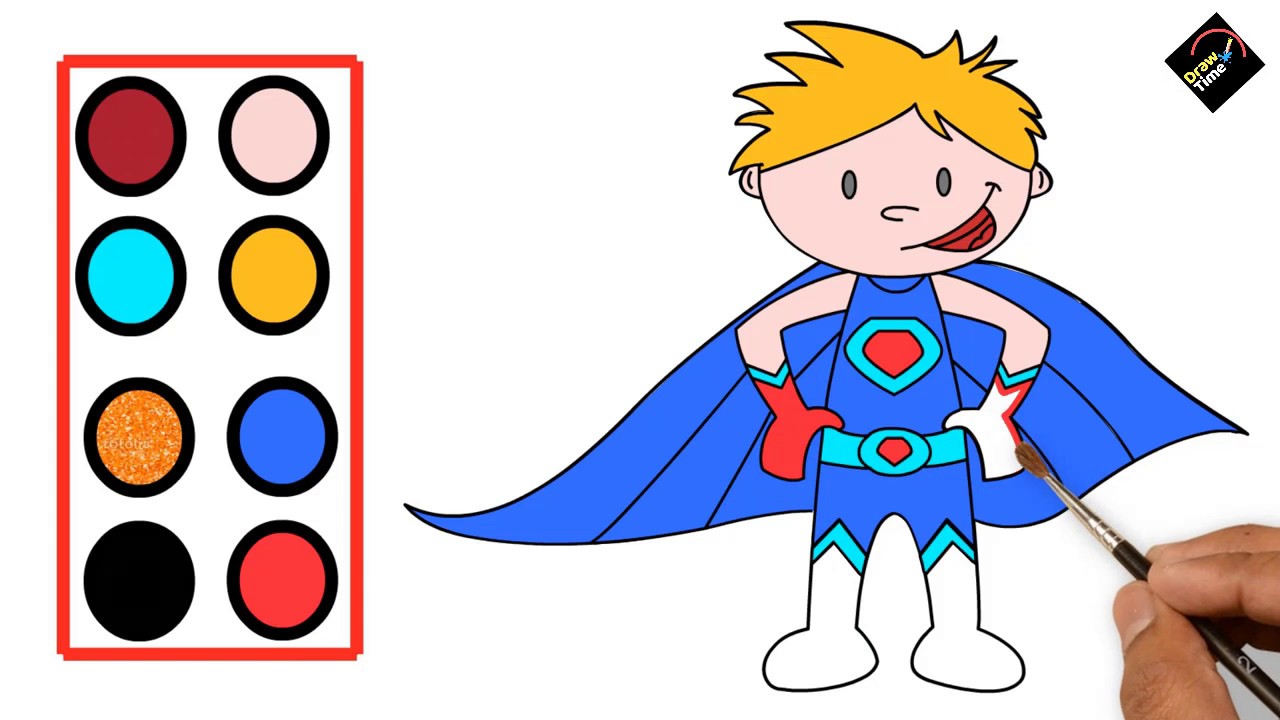 1280x720 singham marvel superhero drawing for kids learn colors and draw