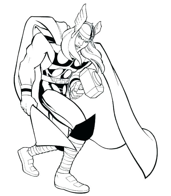 600x686 Superhero Coloring Pages Marvel