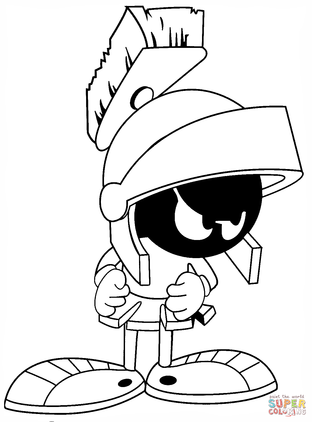 1203x1630 Looney Tunes Marvin The Martian Coloring