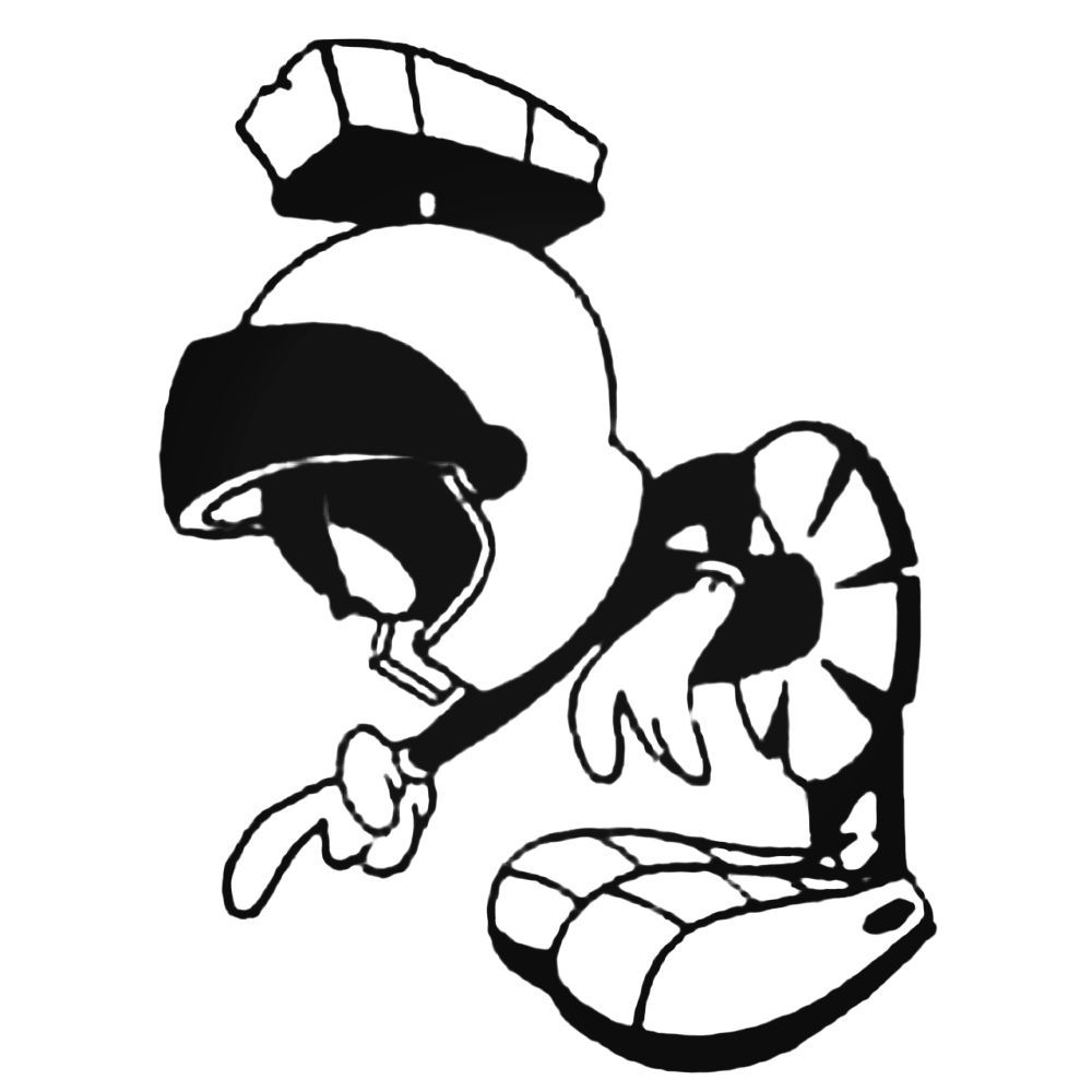 1000x1000 Marvin The Martian Decal Sticker
