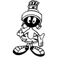 205x200 Marvin The Martian Middle Finger