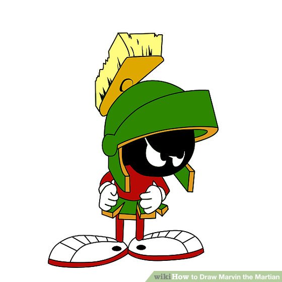 560x560 How To Draw Marvin The Martian Steps