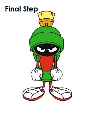 300x388 How To Draw Marvin The Martian
