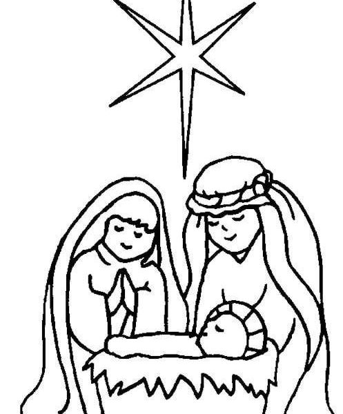 497x600 Jesus Mary And Joseph Coloring Pages Aspiration Picture Of Baby Ba