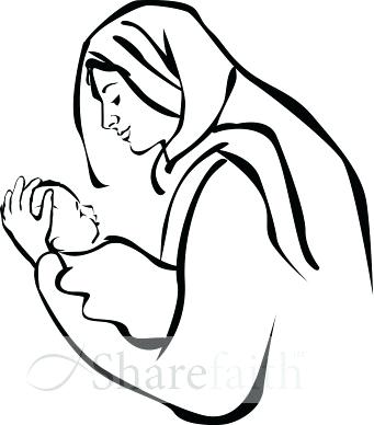 341x388 Baby Jesus Clipart Mary Joseph And Free Crazywind