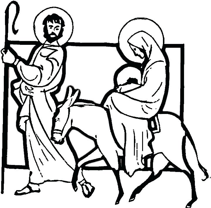 720x710 Mary And Joseph Coloring Pages Download