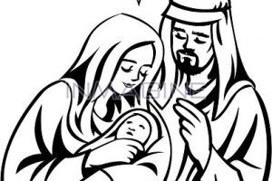 300x200 Mary Joseph Jesus Clipart Clipart Portal