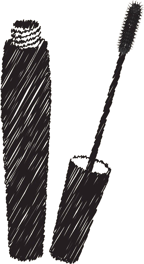 469x857 Download Hd Mascara Drawing Cosmetics Illustration