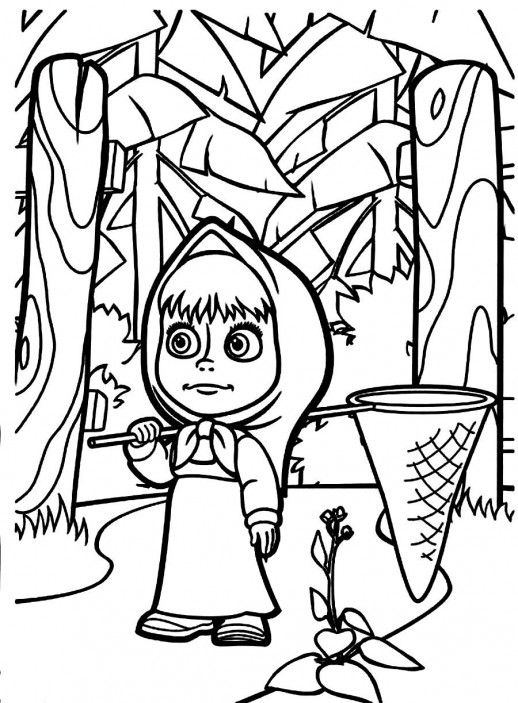 Masha And The Bear Drawing | Free download on ClipArtMag