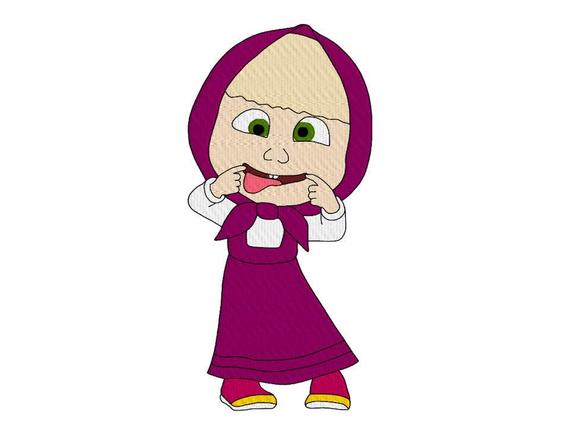 570x428 masha and the bear machine embroidery design design for kids etsy