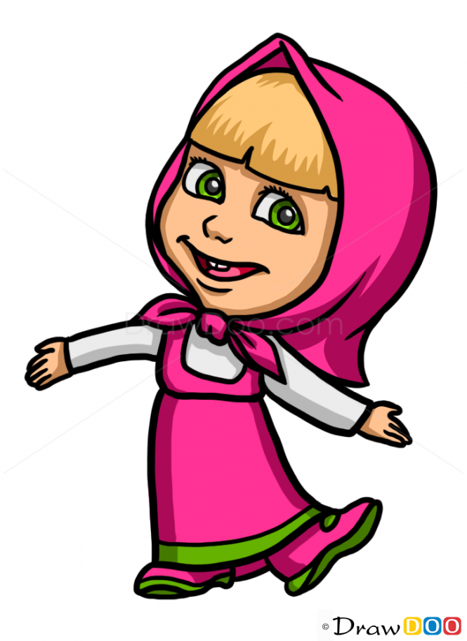 665x914 how to draw masha, cartoon characters devochki drawings