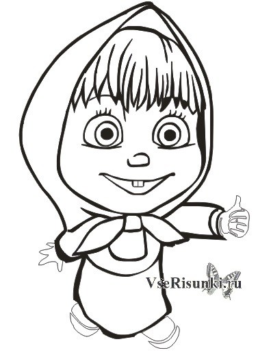377x521 Masha And The Bear Are Frames From The Cartoon How To Draw