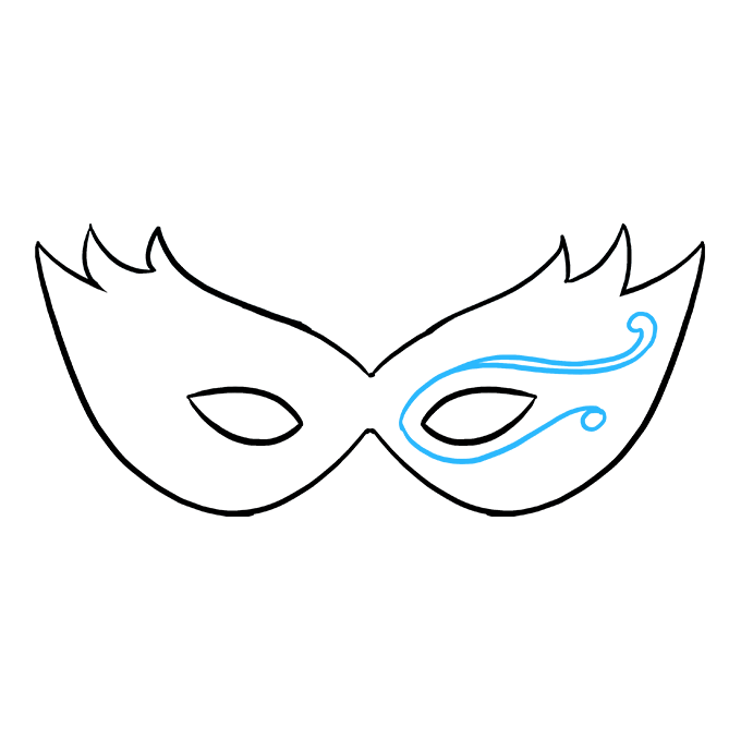 680x678 How To Draw A Mardi Gras Mask