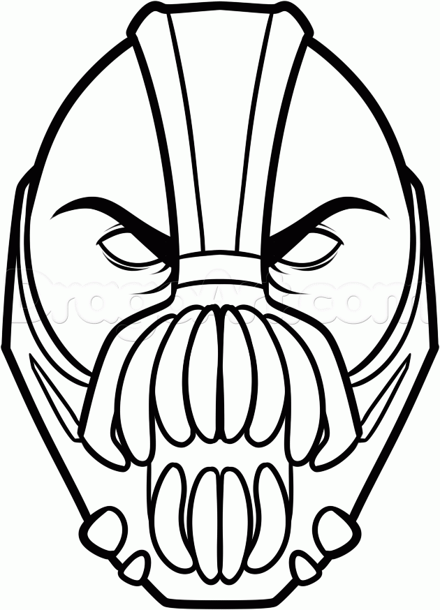 630x874 How To Draw Bane Easy, Step