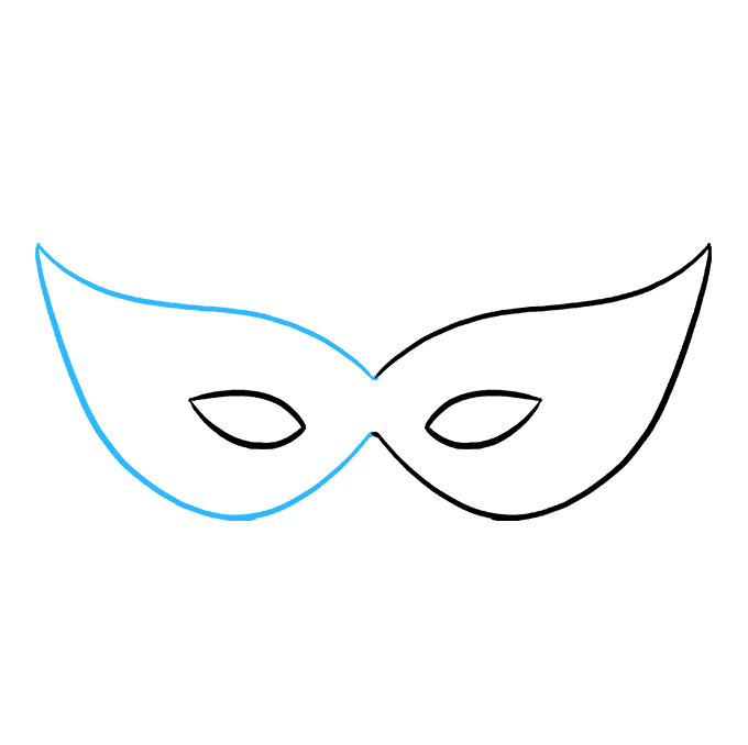 680x678 How To Draw A Mardi Gras Mask