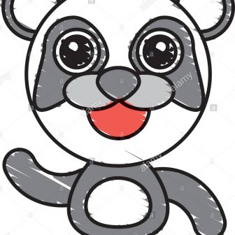 336x336 Bear Face Drawing Mask Pooh Geometric Baby Pencil Line Iydunetwork