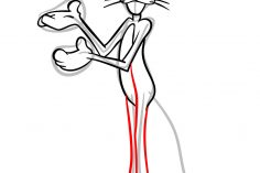 236x157 Black Panther Mask Drawing Step