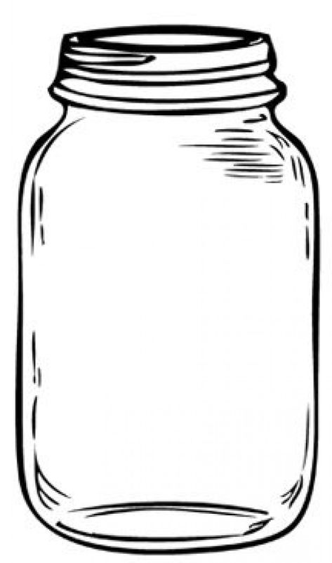 473x802 Mason Jars Drawing