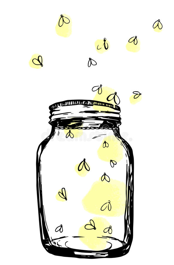 593x900 Collection Of Free Fireflies Clipart Jar Drawing Download On Ui Ex