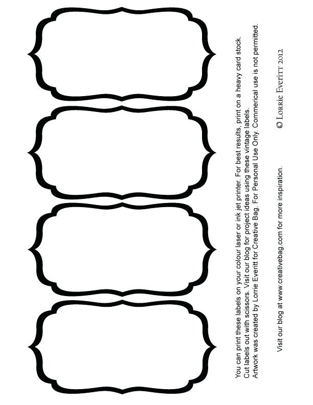 612x792 Mason Jar Printable Black And White Blank Label Templates Labels