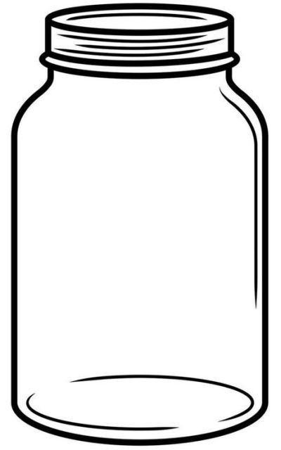 400x640 Mason Jar Sketch Related Keywords Printables Mason Jar Clip