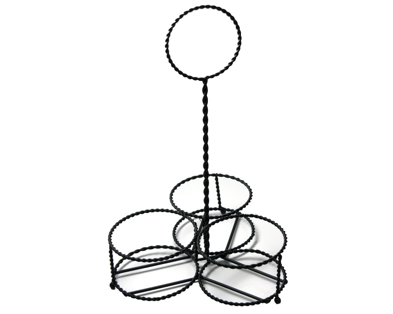 1280x1024 caddy for quart mason jars in black twisted metal