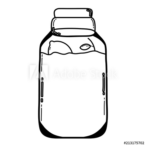 500x500 line mason jar with organic lemons preserve