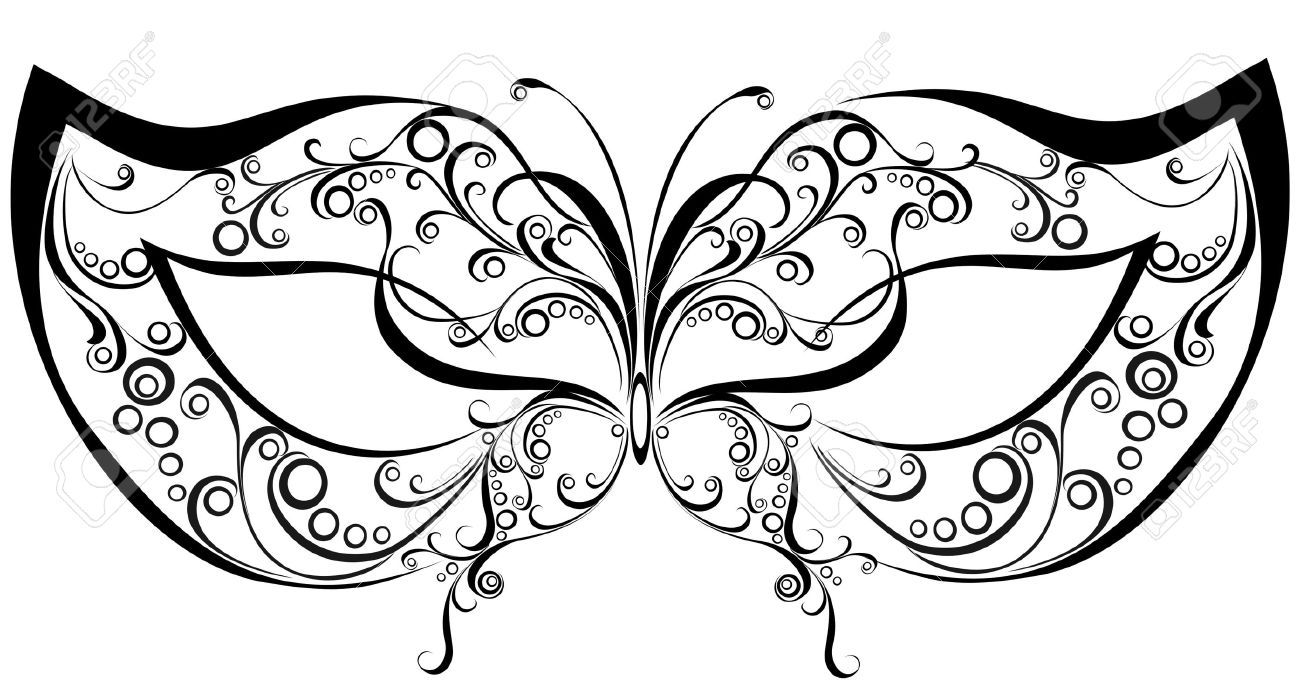 1300x700 Masks Colouring Pages