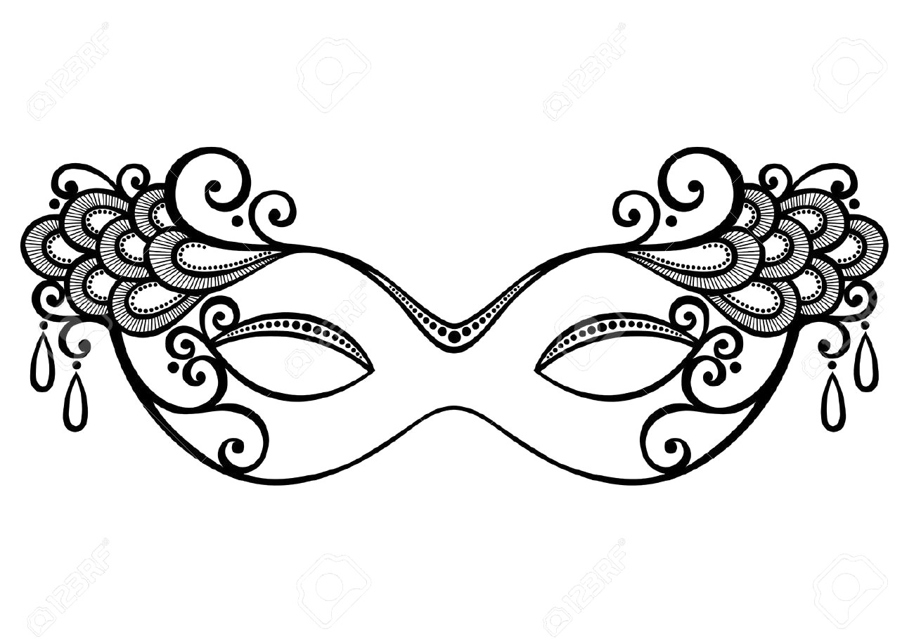 1300x909 Beautiful Masquerade Mask Vector Patterned Design