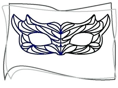 400x300 Masquerade Mask Template