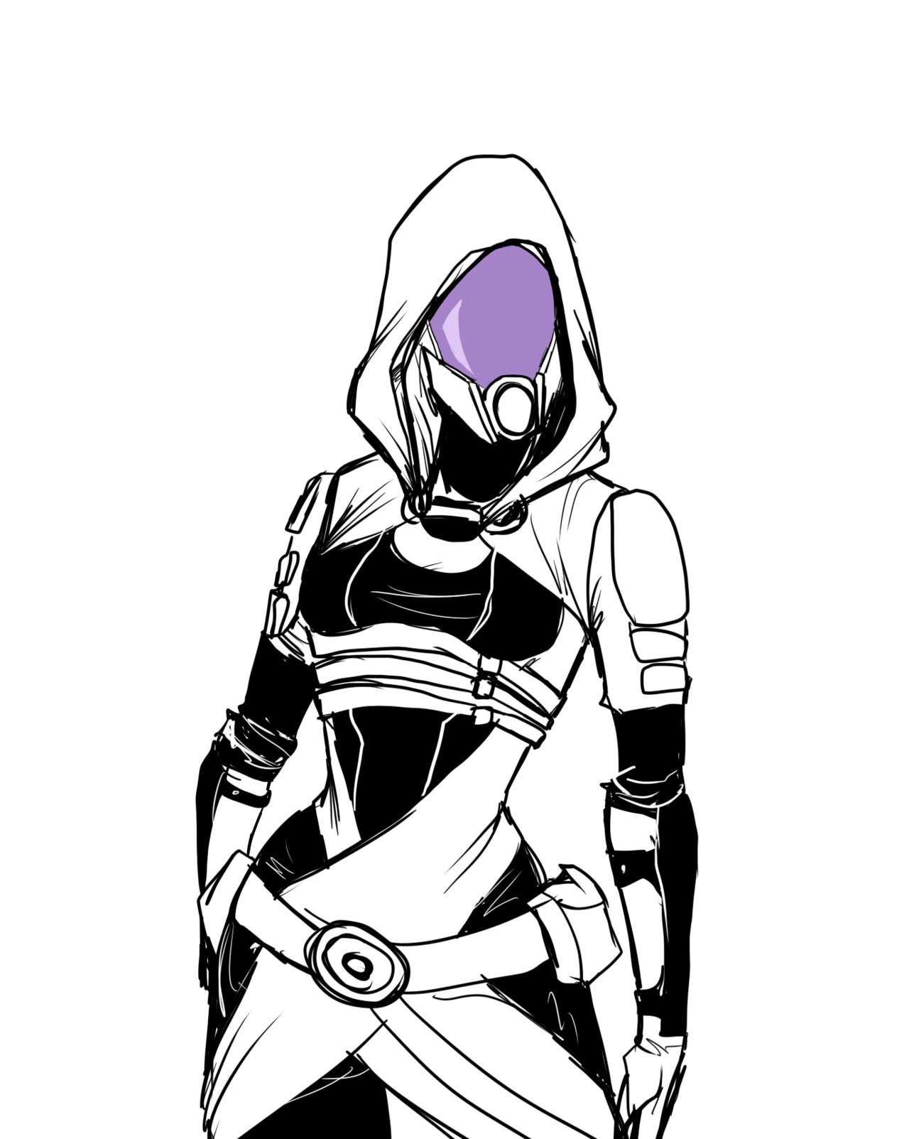1280x1603 Daily Draw Of Today Tali From The Mass Effect