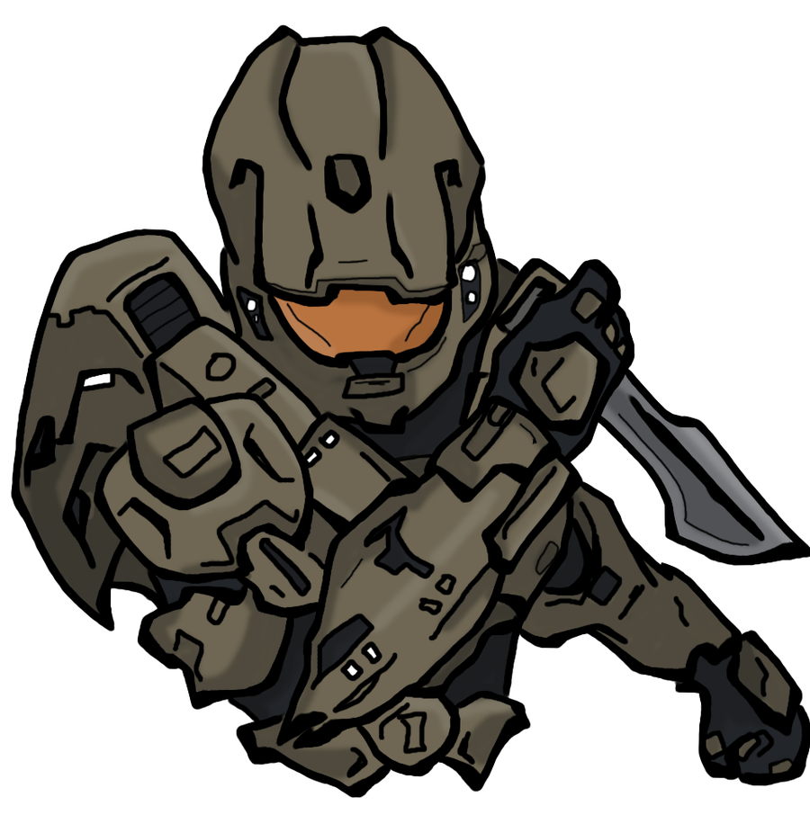 900x906 How To Draw Master Chief Step