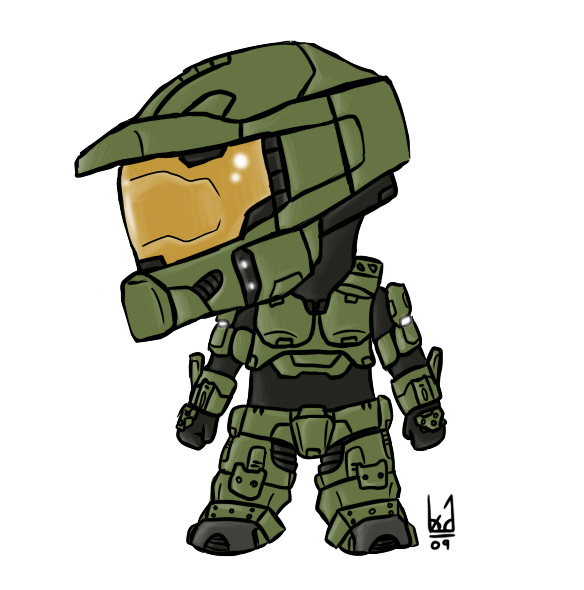 584x590 Collection Of Free Halo Drawing Chibi Download On Ui Ex