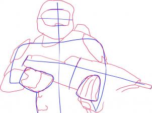 302x224 Drawing Printout How To Draw Master Chief