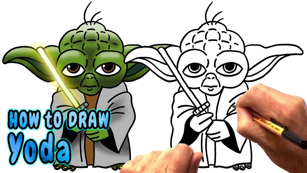 1280x720 How To Draw Yoda From Star Wars