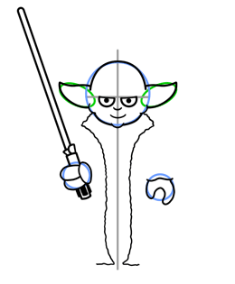 260x315 How To Draw Yoda From Star Wars