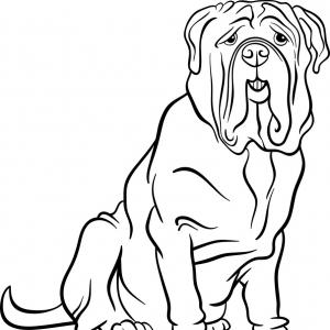 300x300 Drawing Of Lying Bullmastiff Gm Shopatcloth