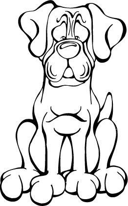 262x423 mastiff decal dog patterns dog coloring page, pattern coloring