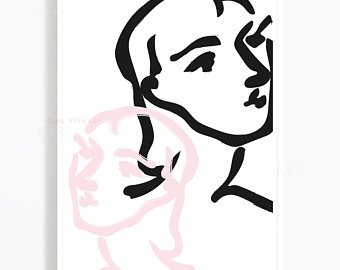 340x270 Line Drawing Matisse Etsy