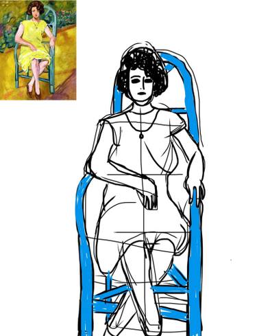 375x489 Matisse Study Drawing