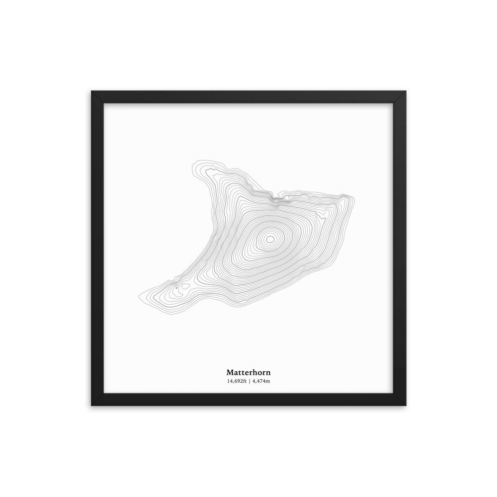 1000x1000 matterhorn topographic map zermatt in the swiss alps etsy