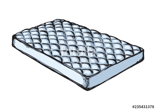 500x355 mattress vector drawing stock image and royalty free vector