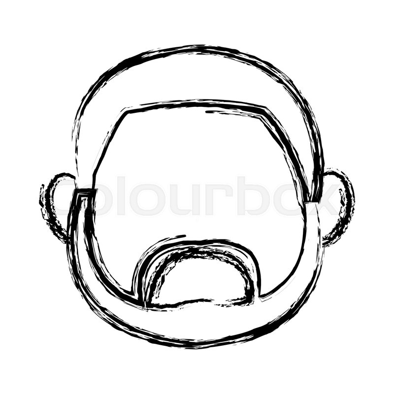 800x800 man head avatar person mature male stock vector colourbox