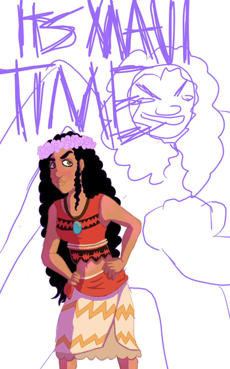 800x1280 Fock I Watched Moana And I Wanted To Draw A Slightly